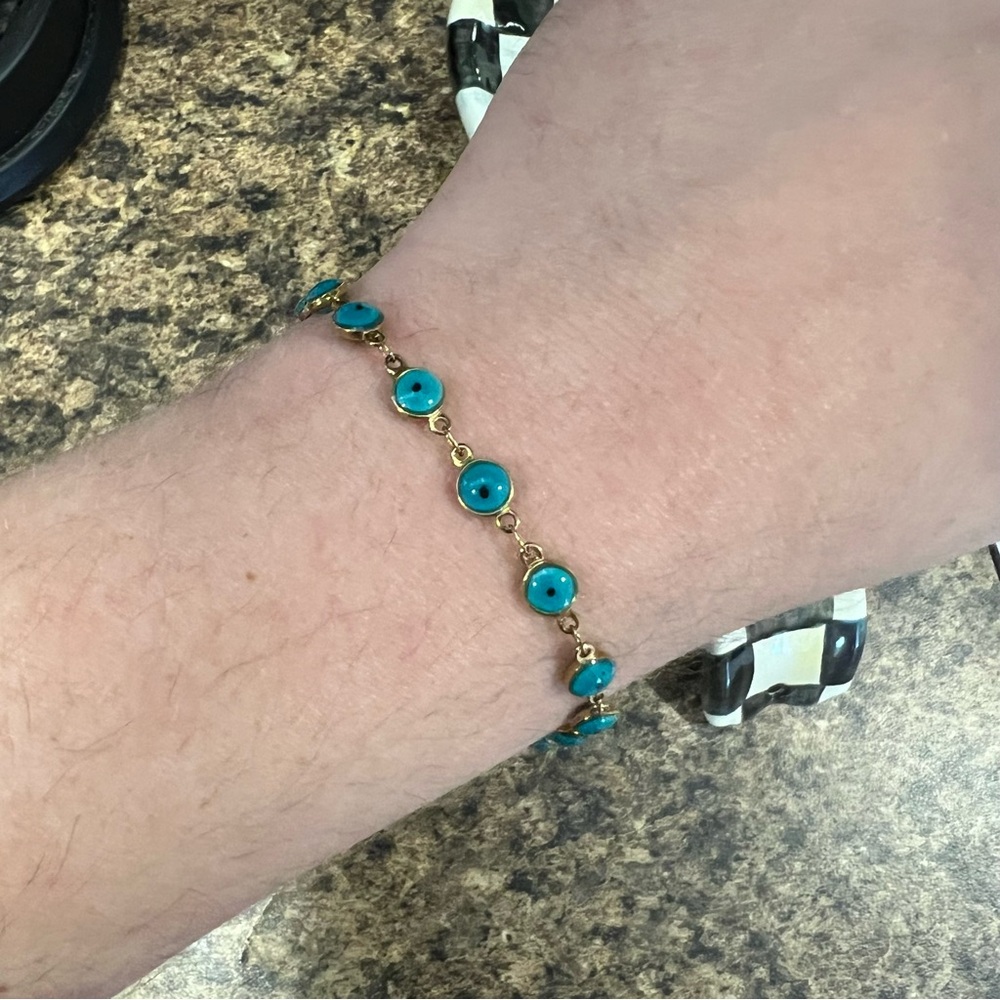 Evil Eye Bracelet Stainless Steel